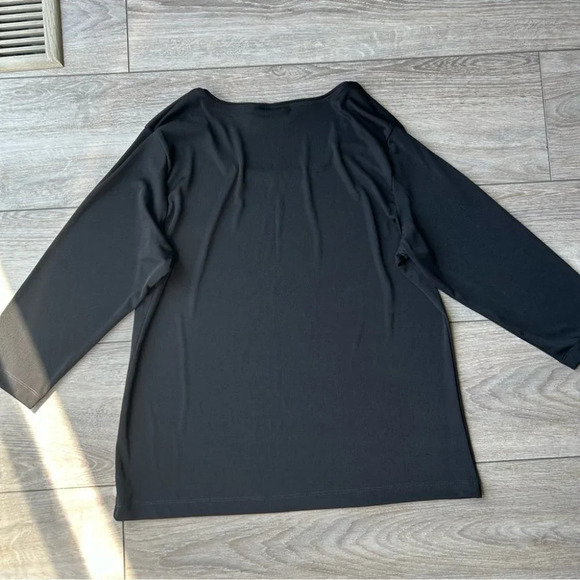 Additions by Chico’s Black Jersey Tunics Blouse - Picture 10 of 12